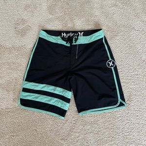 Stretchy summertime board shorts.
